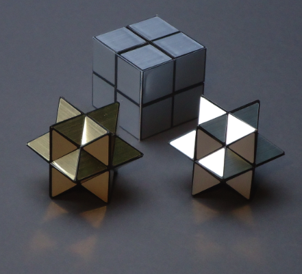 Cubo di Yoshimoto No.1 Puzzle Oro & siver MOMA NAOKI YOSHIMOTO dal Giappone NUOVO 